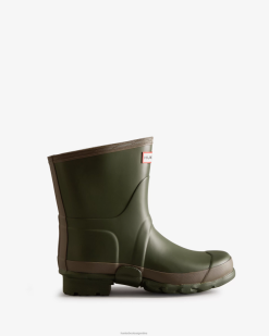 bota de lluvia corta jardinero T424T81 mujer oliva oscuro/arcilla Hunter