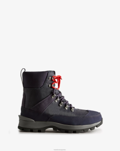 botas comando con aislamiento de poliéster reciclado T424T574 hombres azul marino/azul mineral Hunter