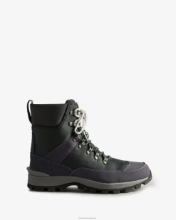 botas comando con aislamiento de poliéster reciclado T424T591 hombres verde musgo ártico/azul marino henson Hunter