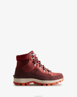 botas comando con cordones y aislamiento explorer T424T272 mujer baya apagado/marrón ruskea/rojo otoño Hunter