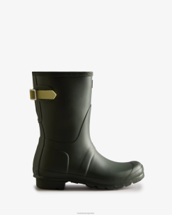 botas de lluvia ajustables con espalda corta T424T307 mujer verde maa/verde salvaje Hunter