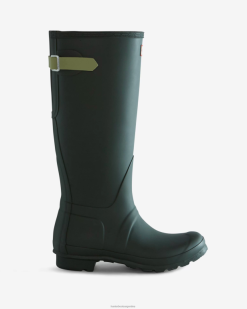 botas de lluvia ajustables con parte trasera alta T424T192 mujer verde maa/verde salvaje Hunter