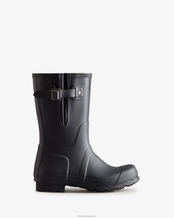 botas de lluvia ajustables laterales cortos T424T544 hombres pizarra gris Hunter
