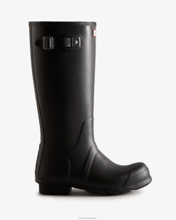 botas de lluvia altas con aislamiento T424T564 hombres negro Hunter