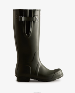botas de lluvia altas con ajuste lateral T424T562 hombres oliva oscuro Hunter