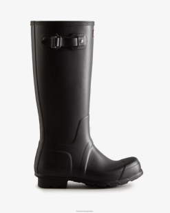 botas de lluvia altas originales T424T502 hombres negro Hunter