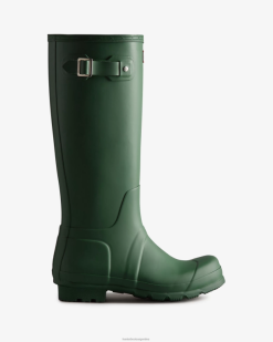 botas de lluvia altas originales T424T550 hombres matorral verde Hunter