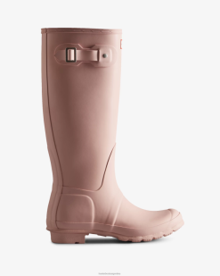 botas de lluvia altas originales T424T57 mujer rosa descolorida Hunter