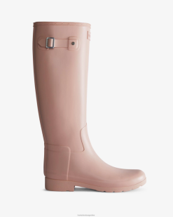 botas de lluvia altas refinadas y de corte slim T424T11 mujer azalea rosa Hunter