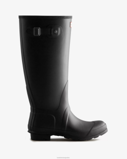 botas de lluvia altas y anchas T424T120 mujer negro Hunter