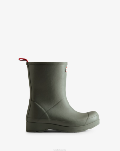 botas de lluvia de altura media con aislamiento de piel de oveja vegana T424T597 hombres gris urbano Hunter