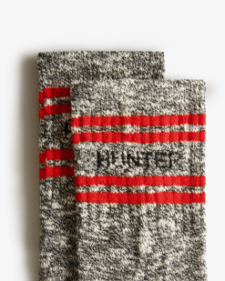 calcetines tipo bota Chelsea estilo mouline universitario con marca T424T391 mujer negro Hunter