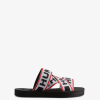 chanclas elásticas con logo cruzado T424T107 mujer negro/rojo/blanco Hunter