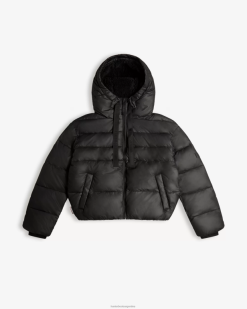 chaqueta acolchada corta con aislamiento intrepid T424T360 mujer negro Hunter