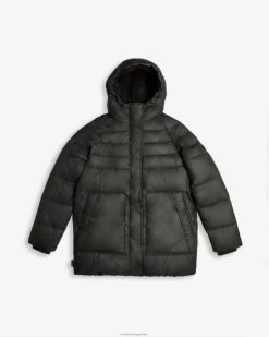 chaqueta acolchada de media altura con aislamiento intrepid T424T362 mujer negro Hunter