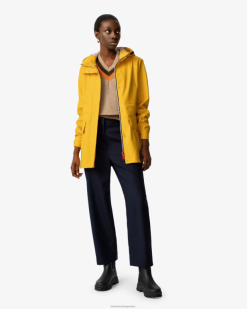 chaqueta impermeable ligera T424T338 mujer amarillo Hunter
