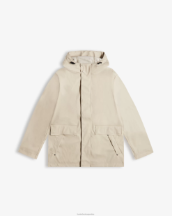 chaqueta impermeable ligera T424T604 hombres piedra desnatada Hunter