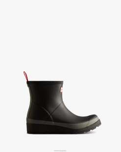 jugar botas de lluvia cortas moteadas T424T312 mujer negro/gris urbano Hunter