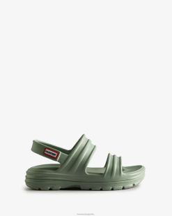 sandalia floreciente T424T287 mujer dulce vendaval verde Hunter